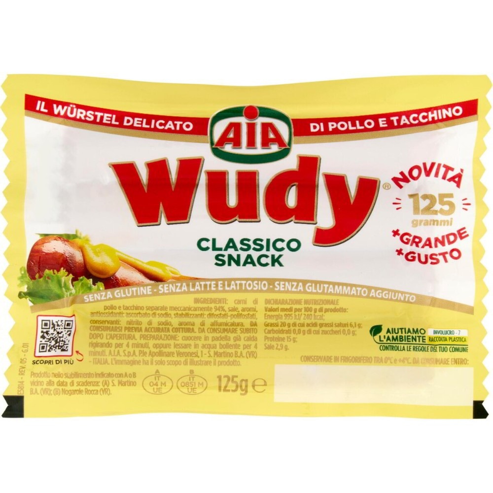 Wudy Classico AIA 125 g in offerta da Carrefour
