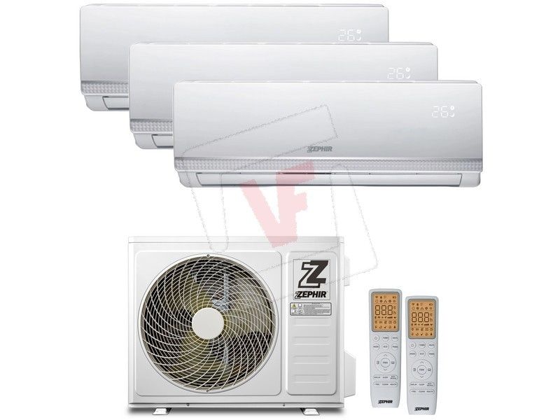 Zephir Climatizzatore Trialsplit WiFi MY24 9000+9000+12000 BTU in offerta da Comet