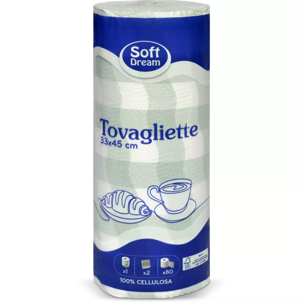 Tovagliette 33x45 cm, 2 veli, 80 strappi Soft Dream in offerta da Eurospin