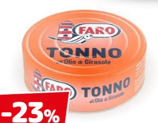 Faro Tonno olio extra vergine d'oliva 120 g in offerta da Dpiù