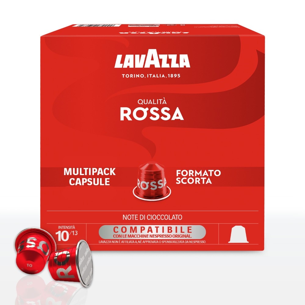Capsule caffè alluminio compatibili Nespresso Qualità Rossa, Dek Crema&Gusto 100 capsule, 570 g / 580 g Lavazza in offerta da Iper La grande i