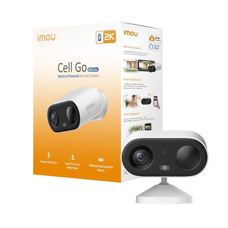 Imou Videocamera da Esterno a Batteria Cell Go Full Color 2K in offerta da Comet