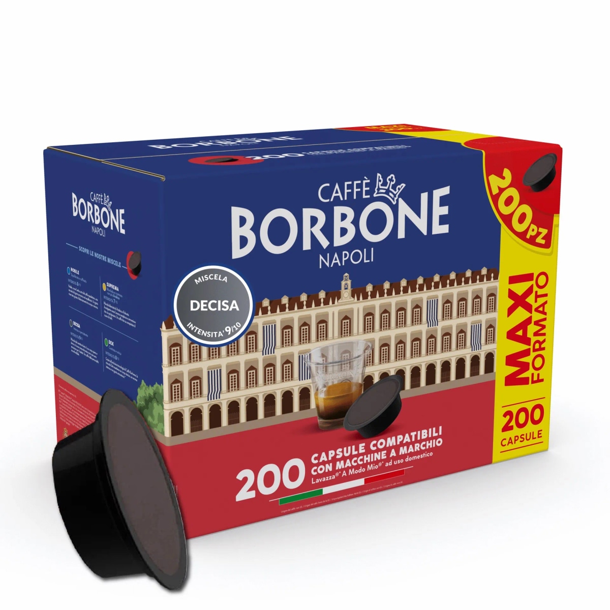 Capsule caffè compatibili a Modo Mio miscela decisa Borbone 200 pz in offerta da Expert