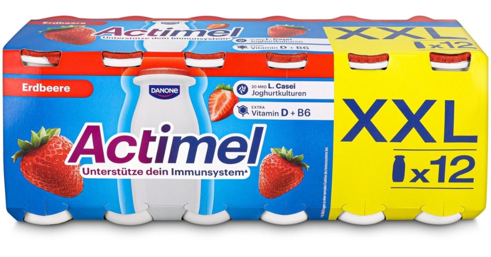 Actimel Fragola XXL 12 x 100 g - Offerta nel negozio ALDI
