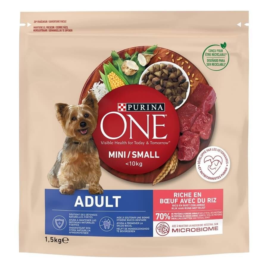 Purina One Crocchette Cane Mini/Small Adult 1.5kg - Offerta nel negozio Maury's