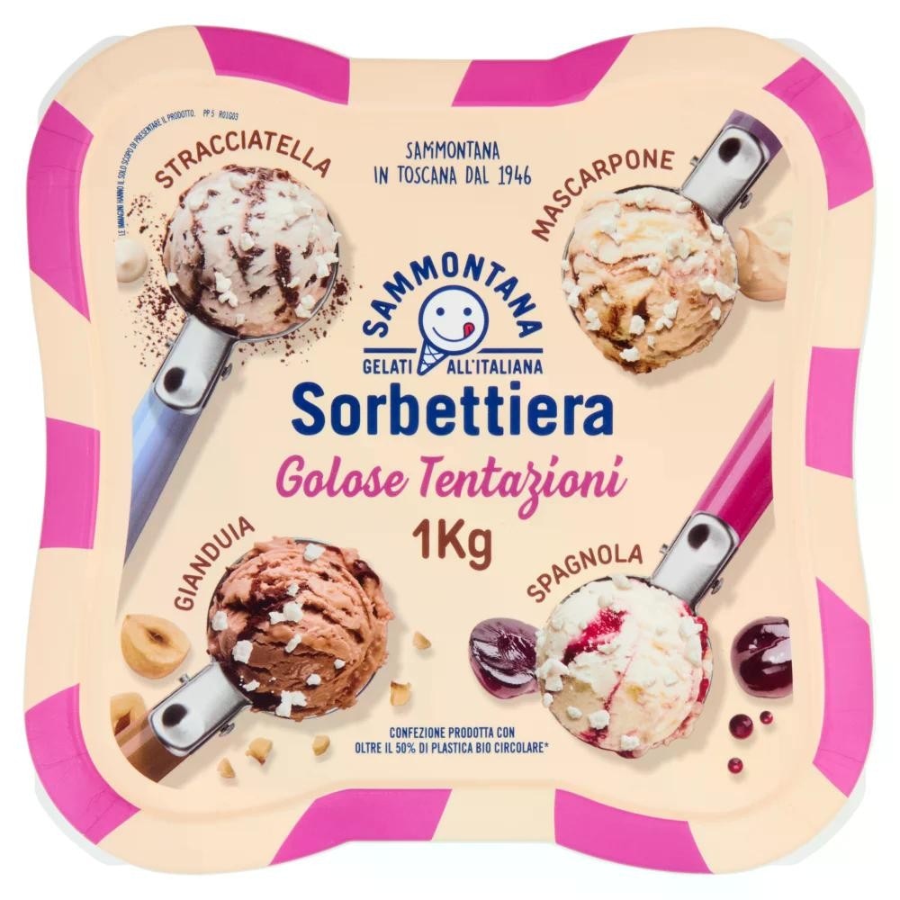 Sorbettiera Golose Tentazioni gusti assortiti 1 kg Sammontana - Offerta nel negozio Iper La grande i