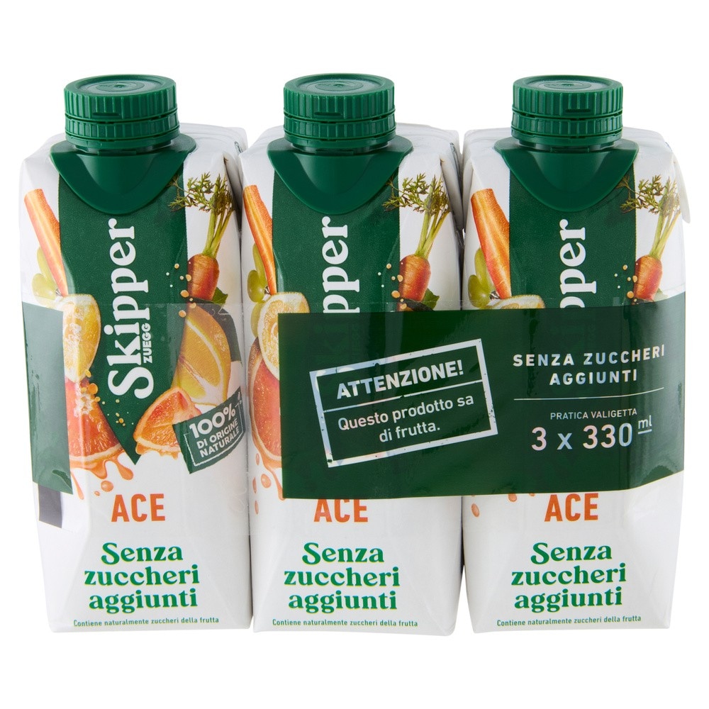 Zuegg Skipper Senza Zuccheri Aggiunti 3 x 330 ml in offerta da Dpiù