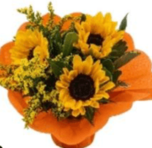 Bouquet Lisianthus, Lilium e Girasole in offerta da Iper La grande i