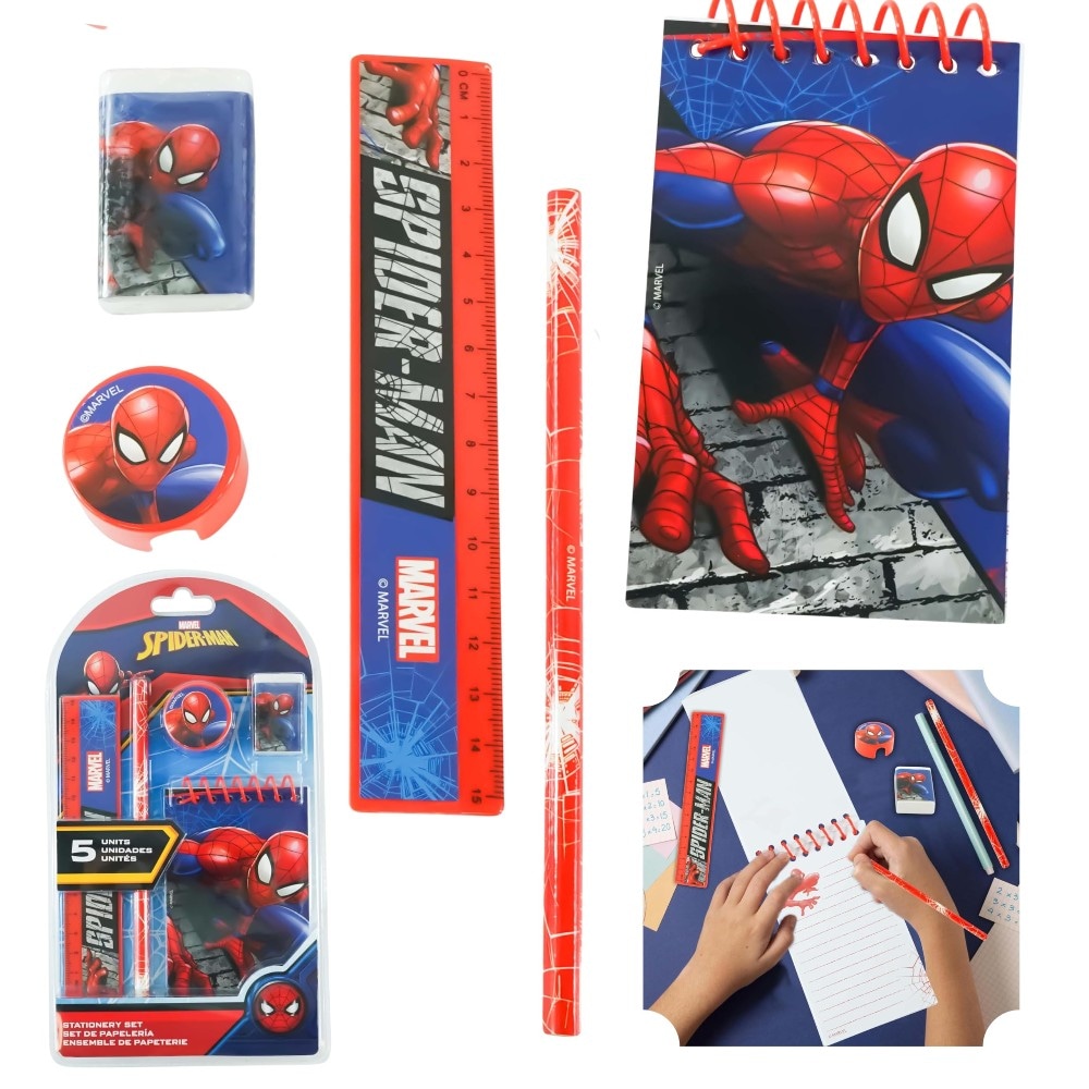 Articoli di cancelleria a tema Spiderman Disney - Offerta nel negozio ALDI