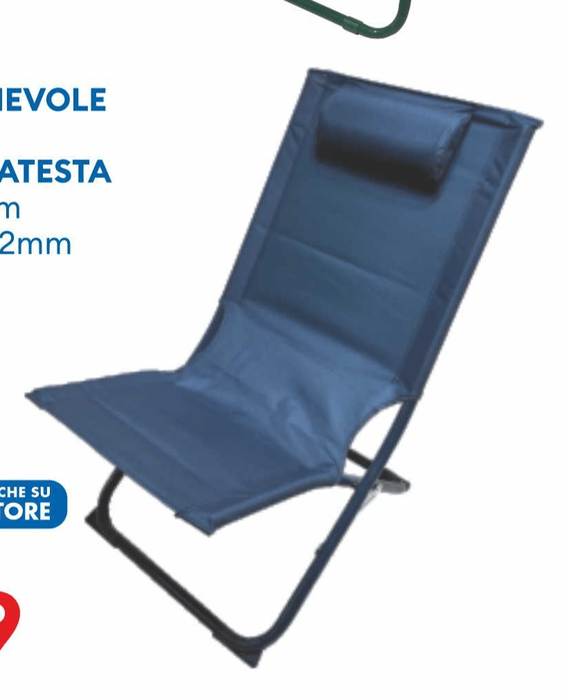 Sedia pieghevole bassa - Offerta nel negozio MD