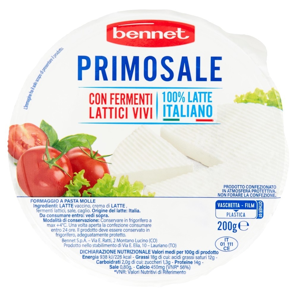 Primosale Bennet g 200 in offerta da Bennet