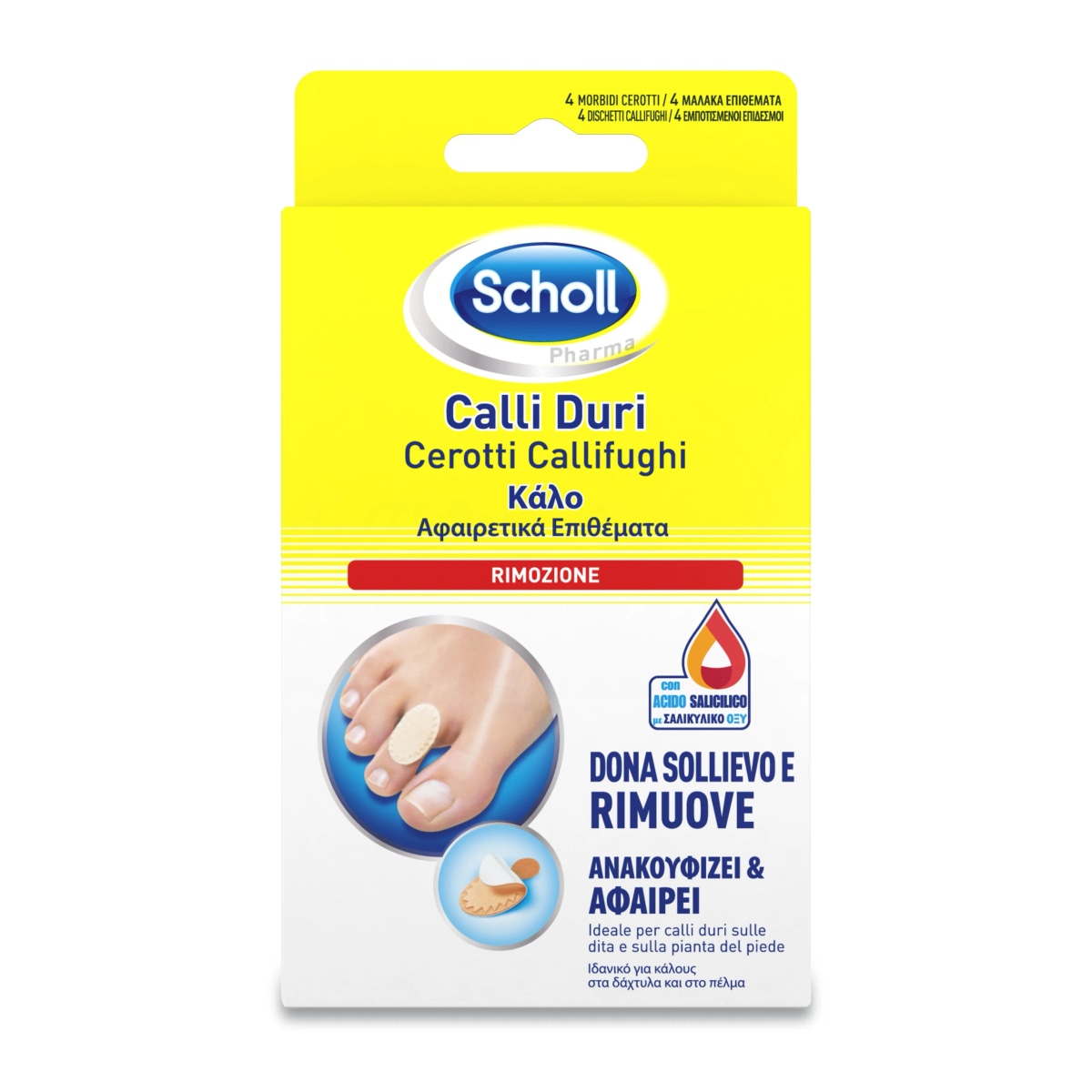 Scholl Cerotti Callifughi 4 PEZZI - Offerta nel negozio Risparmio Casa