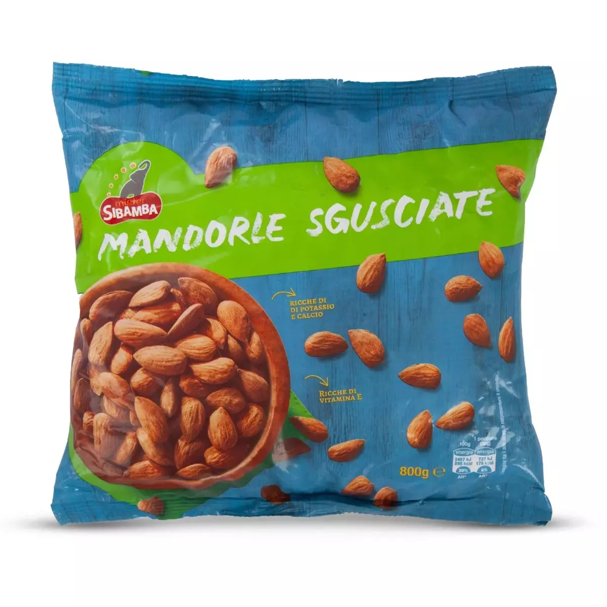 Mandorle sgusciate 800 g Sbam in offerta da Eurospin