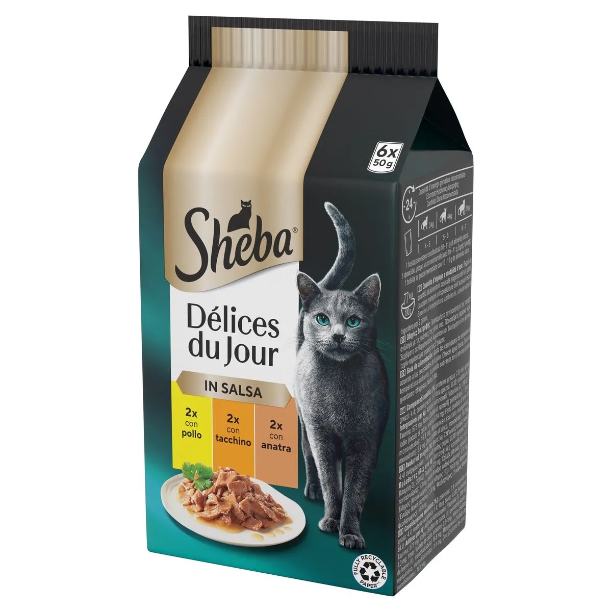 Alimento umido per gatti Délices du Jour 50 g x 6 in offerta da Iper La grande i