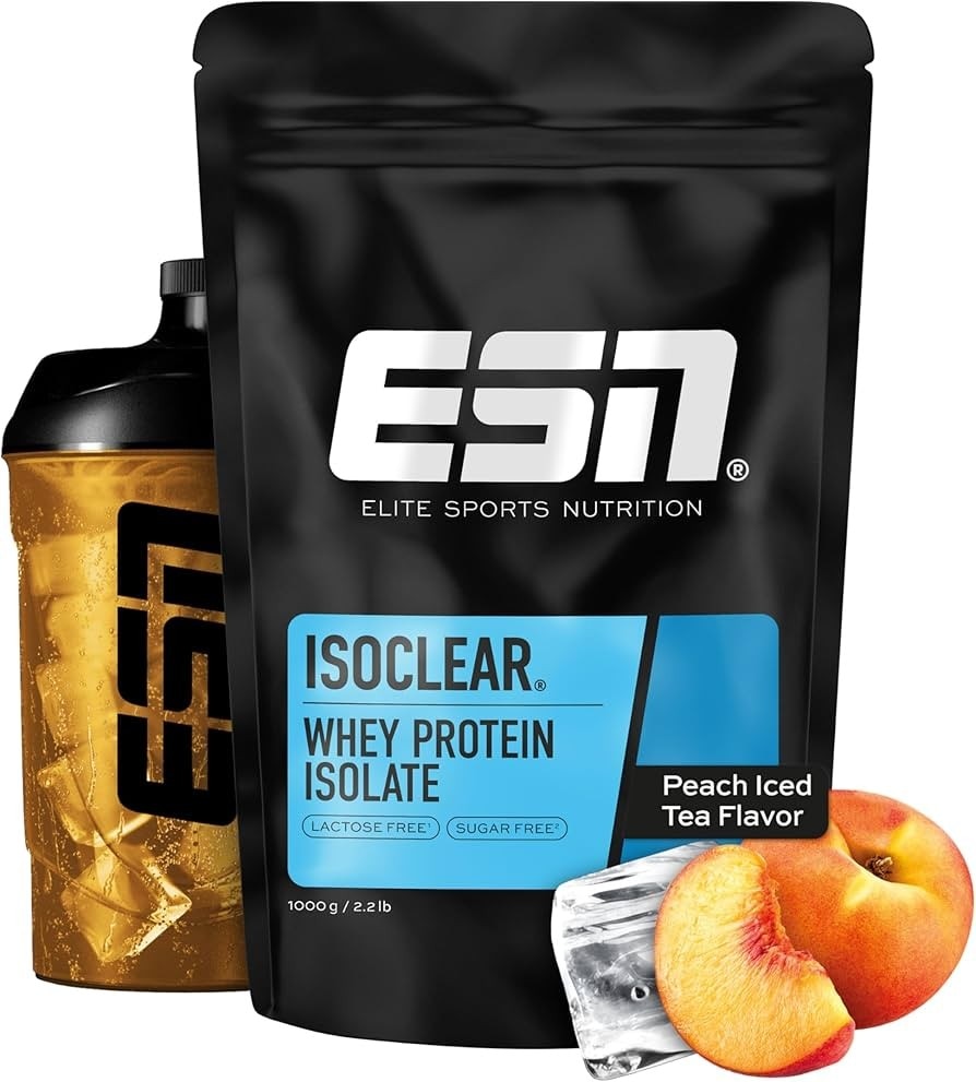 ESN Isoclear bevanda proteica in polvere al gusto di thè alla pesca 300 g in offerta da Dm