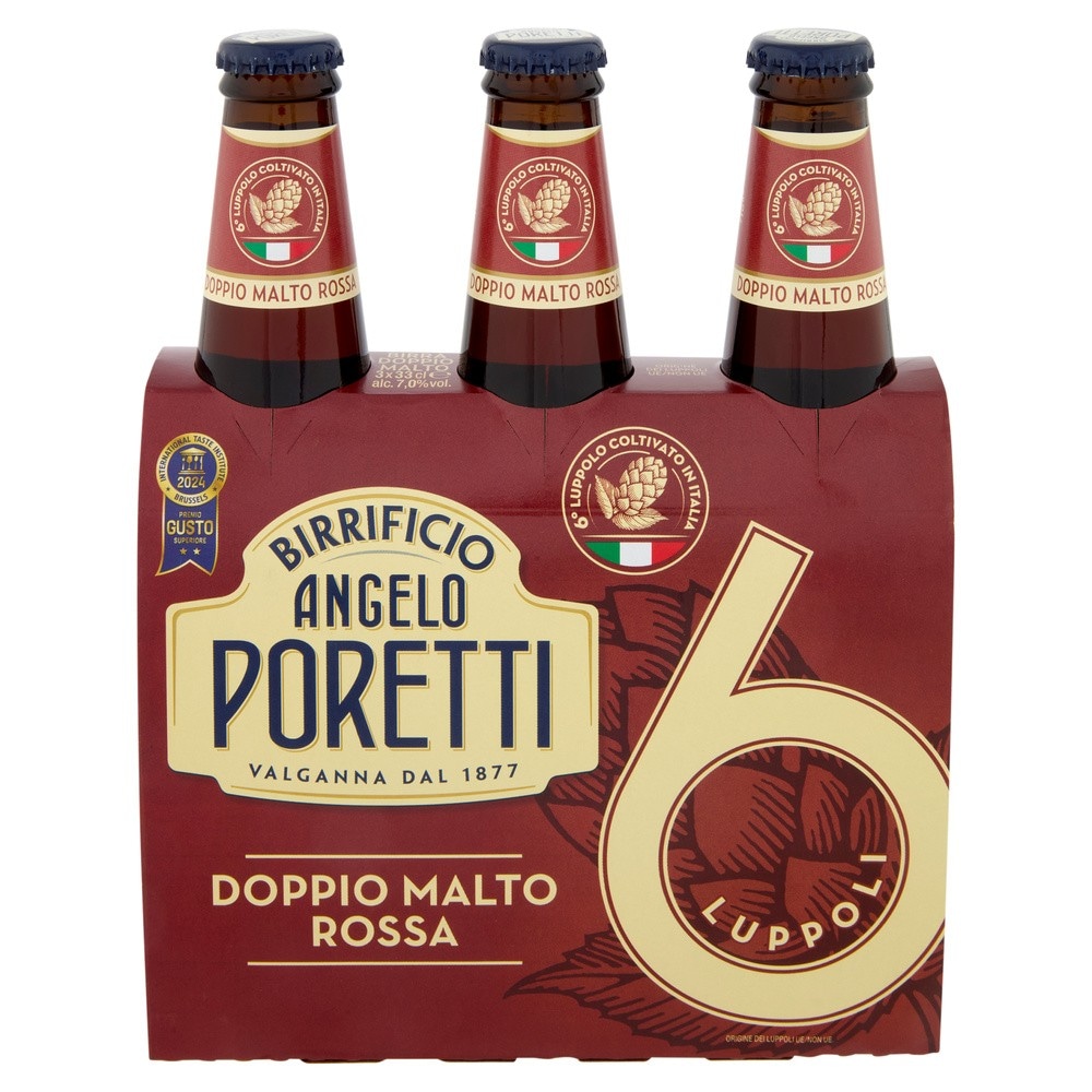 Birrificio Angelo Poretti 6 Doppia Malto Rossa 3 x 33 cl in offerta da Iper La grande i