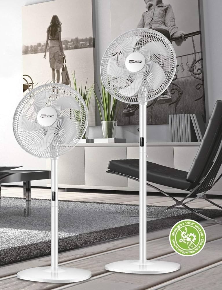 Ventilatore a piantana 2 in 1 con telecomando Termozeta - Offerta nel negozio Bennet