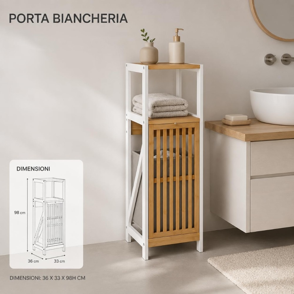 Porta biancheria mobile Ma Maison in offerta da Maury's