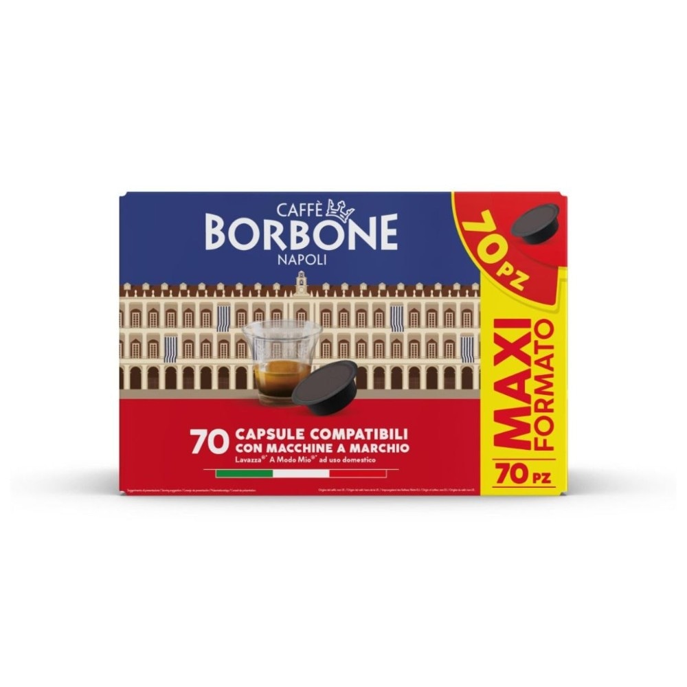 Capsule Caffè Borbone Miscela Nobile conf. da 70 pz + 10 omaggio - Offerta nel negozio Penny