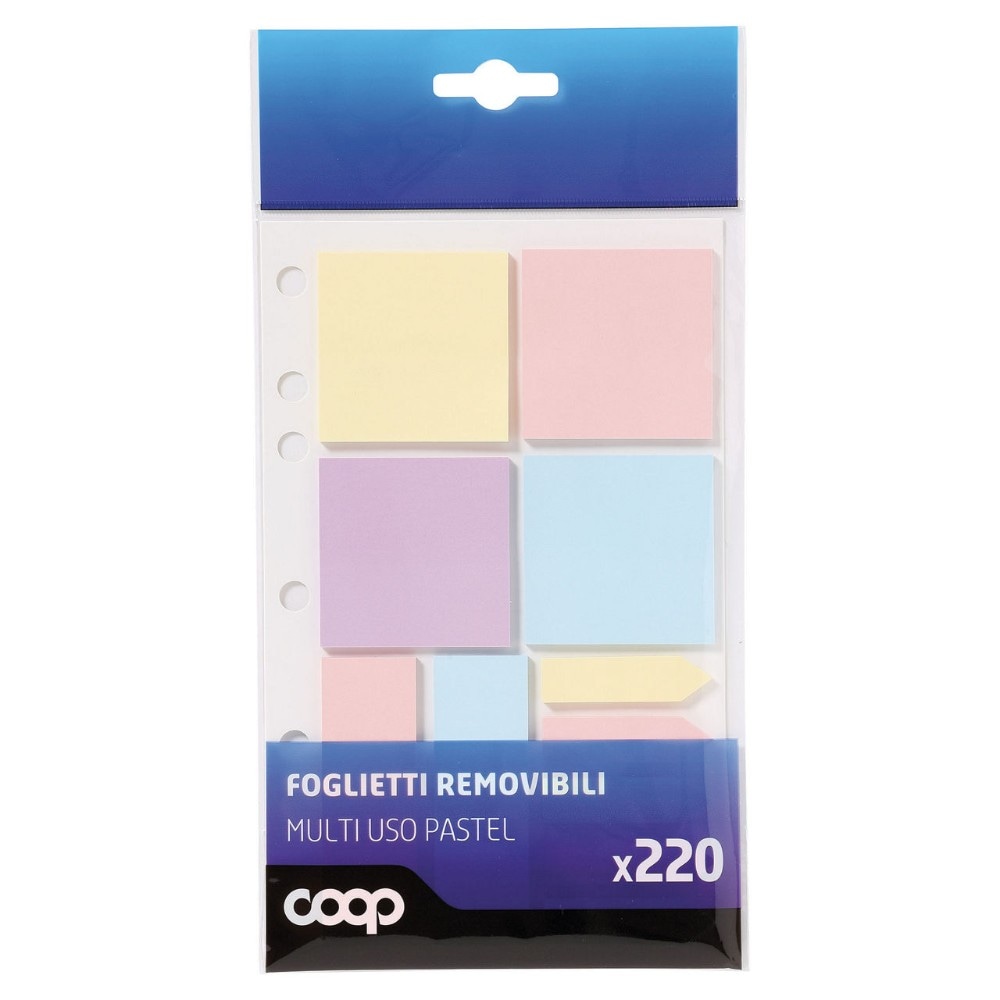 Set foglietti removibili Coop 220 fogli in offerta da Coop