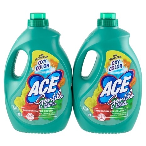 Ace candeggina gentile igienizzante 2,3 L x 2 in offerta da Maury's