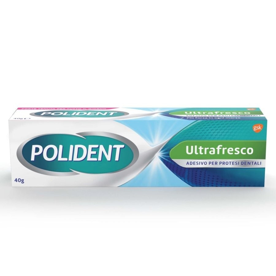 Adesivo per protesi dentali Polident ultrafresh 40 g in offerta da MD