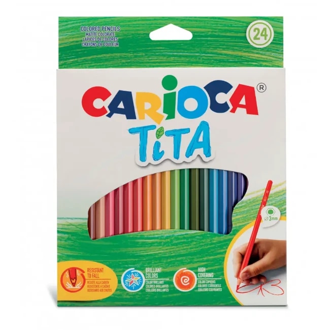Matite Colorate Tita conf 24 pezzi in offerta da Carrefour