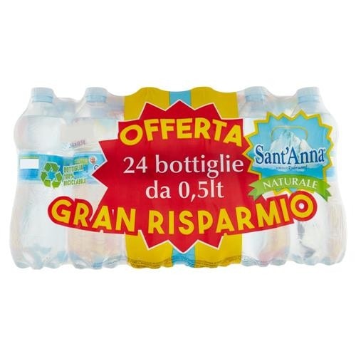 Sant'Anna Naturale Sorgente Rebruant Vinadio 24 x 0,5 L in offerta da Dpiù