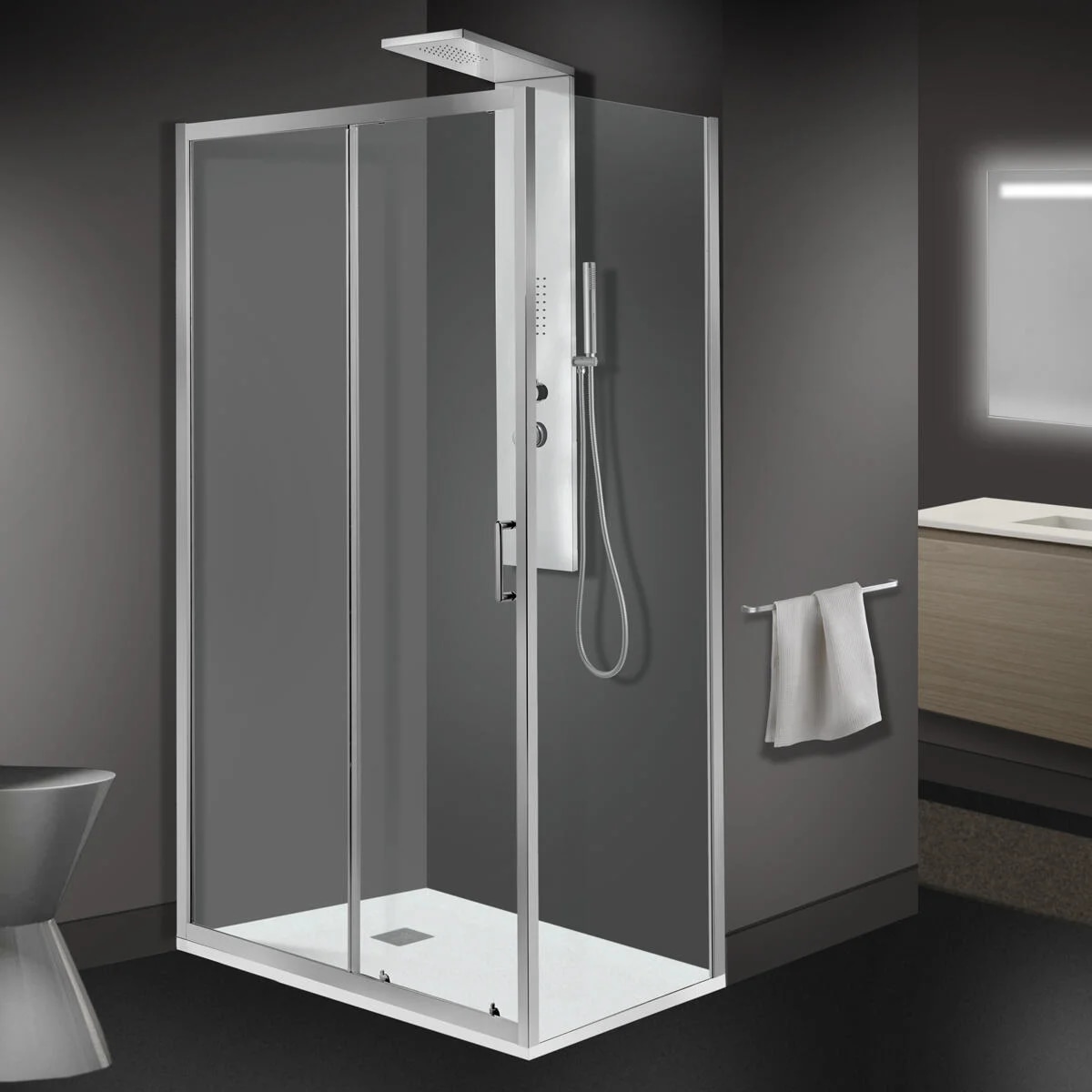 Box doccia estensibile Zesk in offerta da Leroy Merlin
