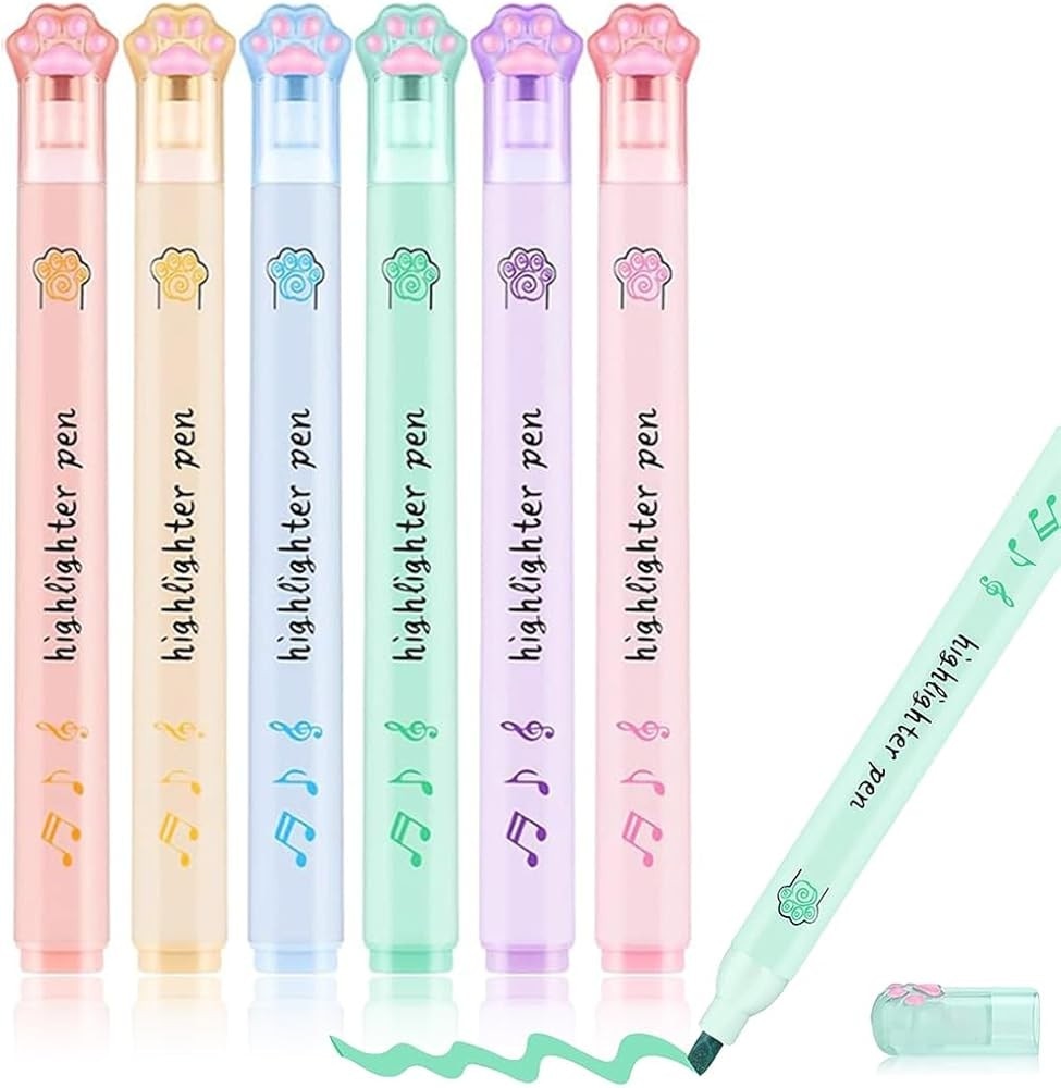 Evidenziatori Kawaii 6 pezzi in offerta da Coop