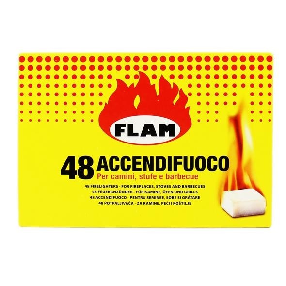 Accendifuoco "Flam" 48 tavolette in offerta da Risparmio Casa