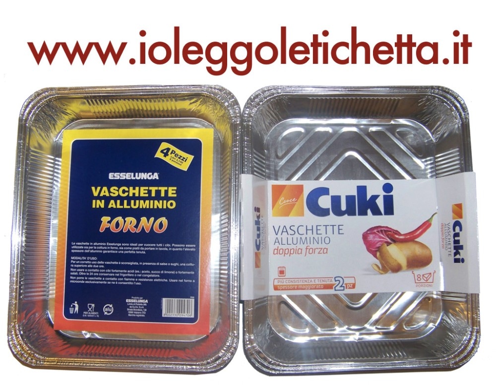 Vaschette in Alluminio 4 o 8 pezzi Esselunga in offerta da Esselunga