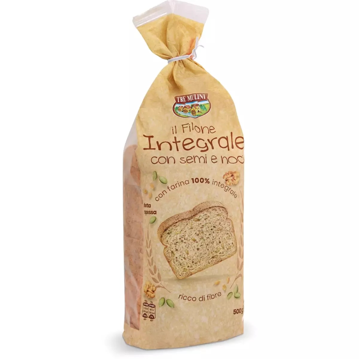Tre Melini filone integrale con semi e noci 500 g in offerta da Eurospin
