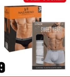 Slip o Boxer uomo N.GABRIELLI O SWEET YEARS 3 pezzi, tg. M-XXL in offerta da Iper La grande i