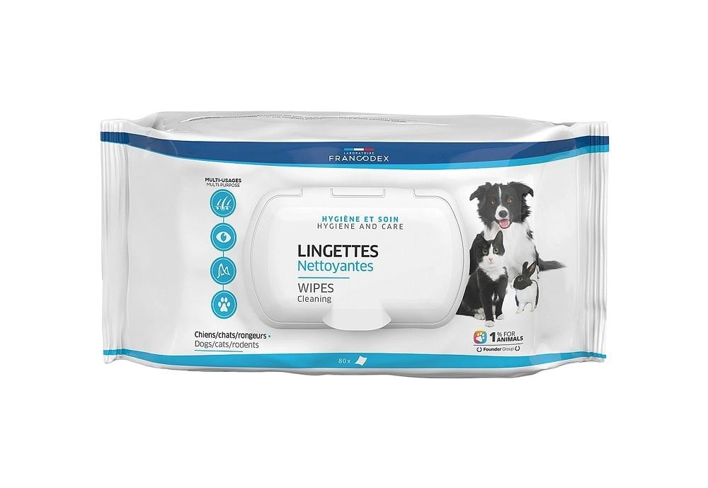 Salviette detergenti Francodex per cani, gatti e roditori 80 pezzi - Offerta nel negozio Coop