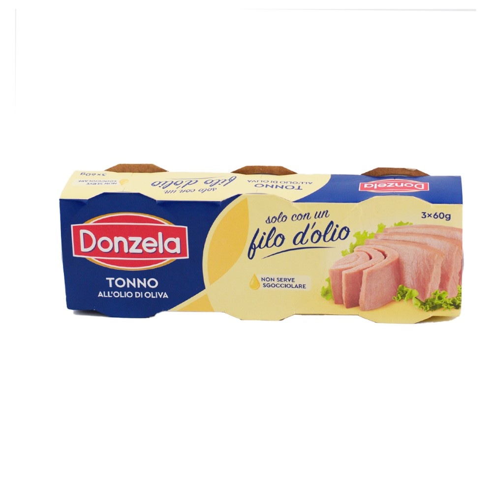 Tonno Donzela Filo d'olio conf 12 pezzi da 60 g cad 720 g in offerta da Carrefour