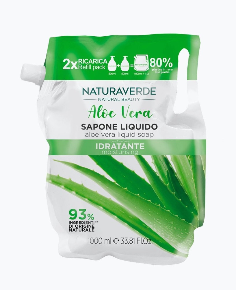 Ecoricarica Sapone Liquido Naturaverde 1000 ml in offerta da Il Gigante