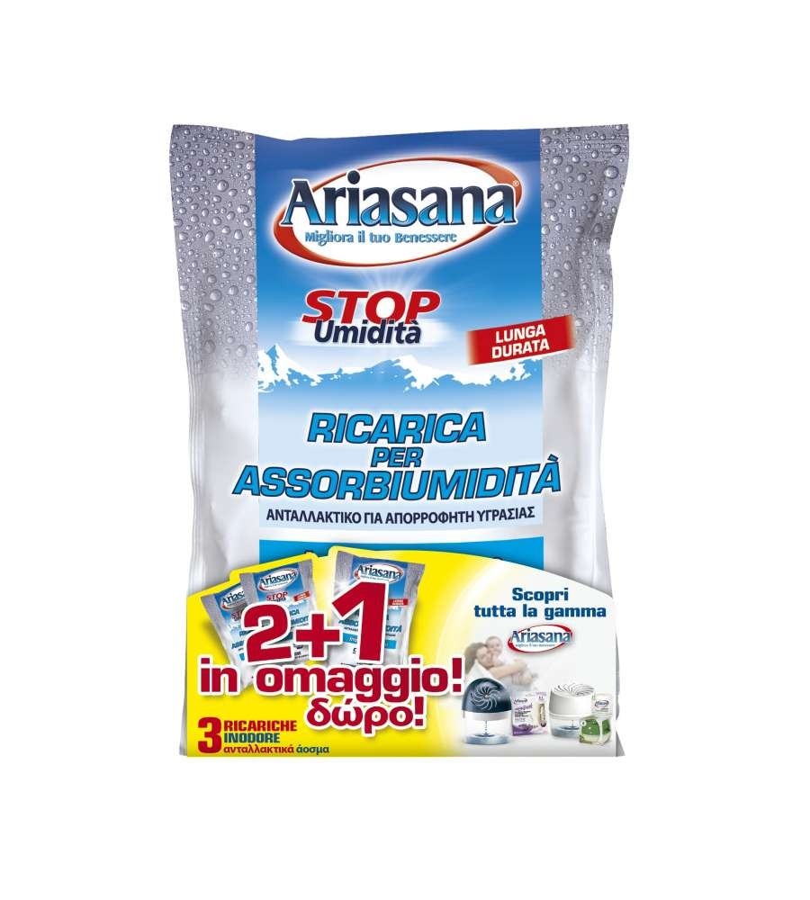 Ricarica per assorbiumidità Ariasana 2+1 omaggio in offerta da Il Gigante