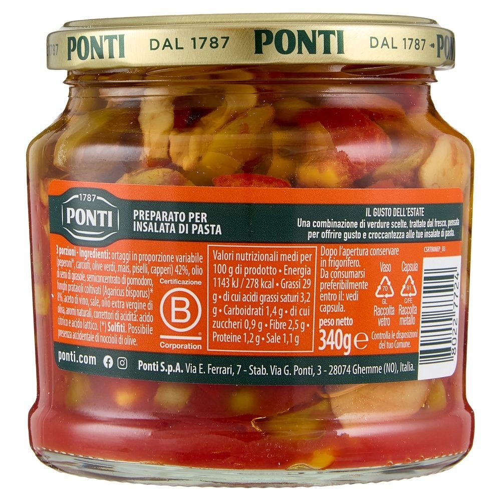 Peperlizia insalata per pasta Ponti g 340 in offerta da Bennet