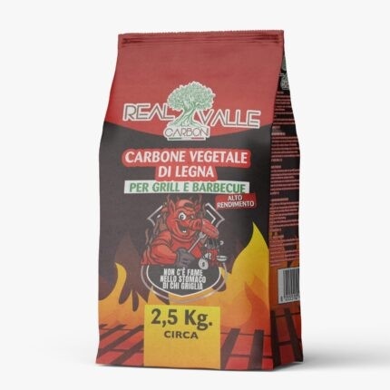 Carbone Vegetale di Legna 2.5 Kg - Offerta nel negozio Happy Casa