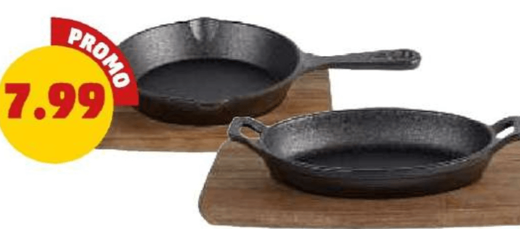 Padelle in ghisa per BBQ in offerta da Penny