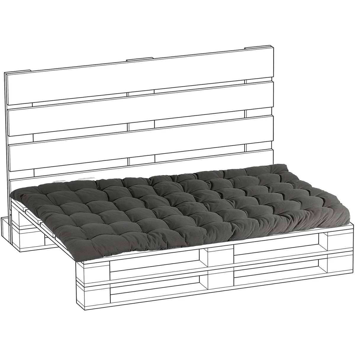 Cuscino seduta pallet - Offerta nel negozio Happy Casa