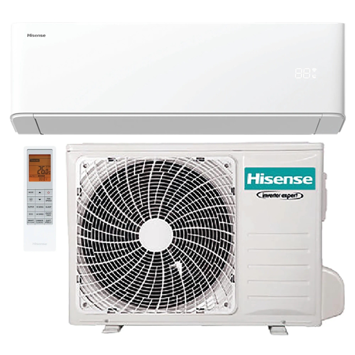 Hisense Climatizzatore fisso dualsplit Uni Air 9000+12000 BTU/h in offerta da Leroy Merlin