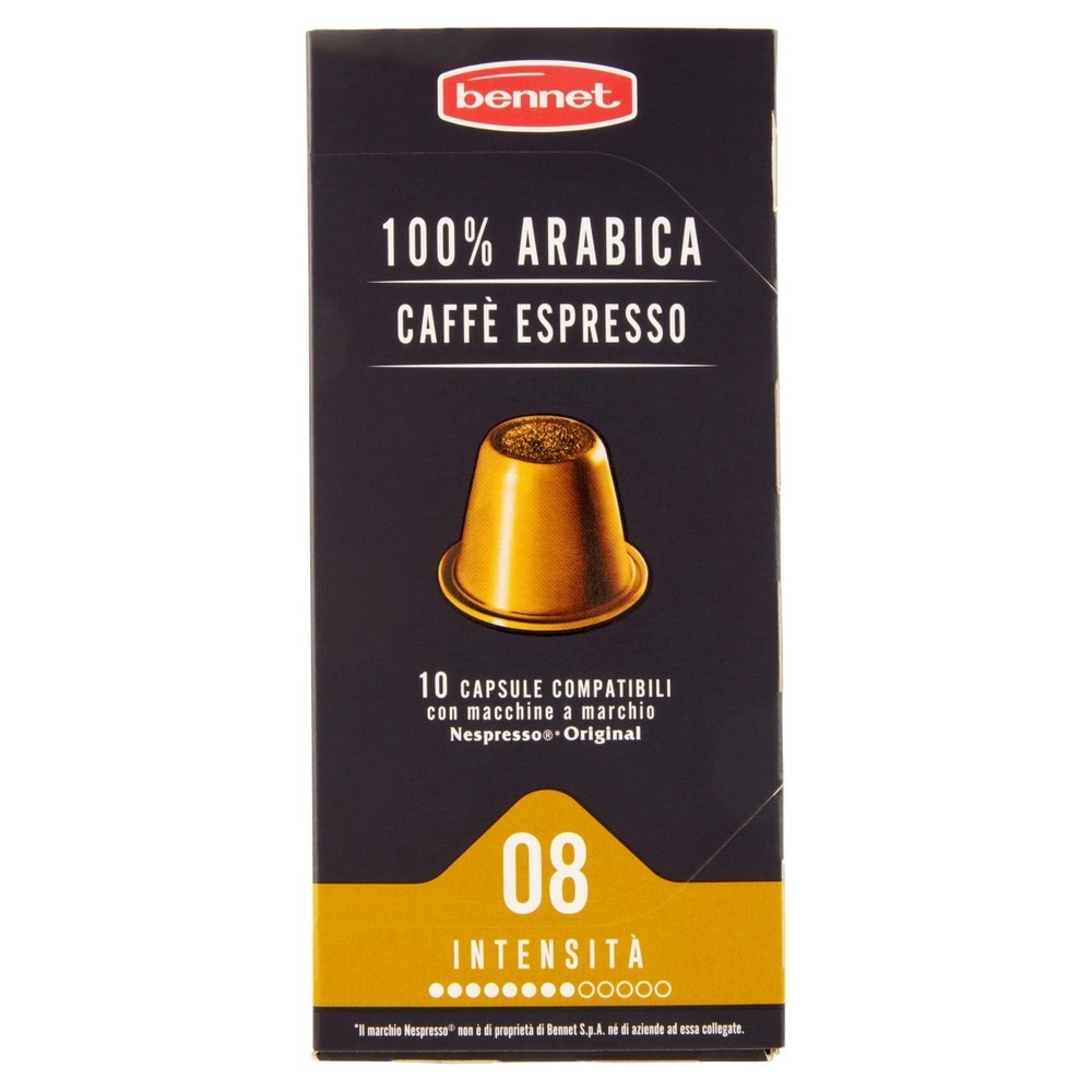 Bennet capsule caffè compatibili Nespresso 100% Arabica 10 capsule in offerta da Bennet