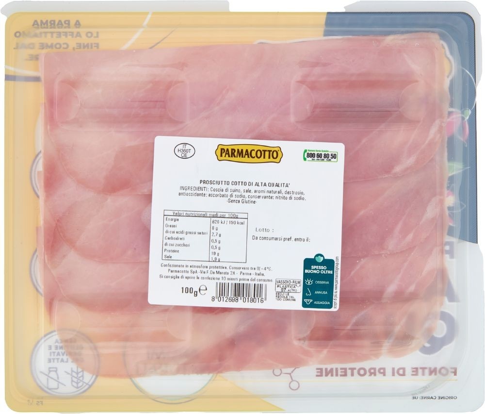 Prosciutto cotto alta qualità Parmacotto 300 g in offerta da Bennet