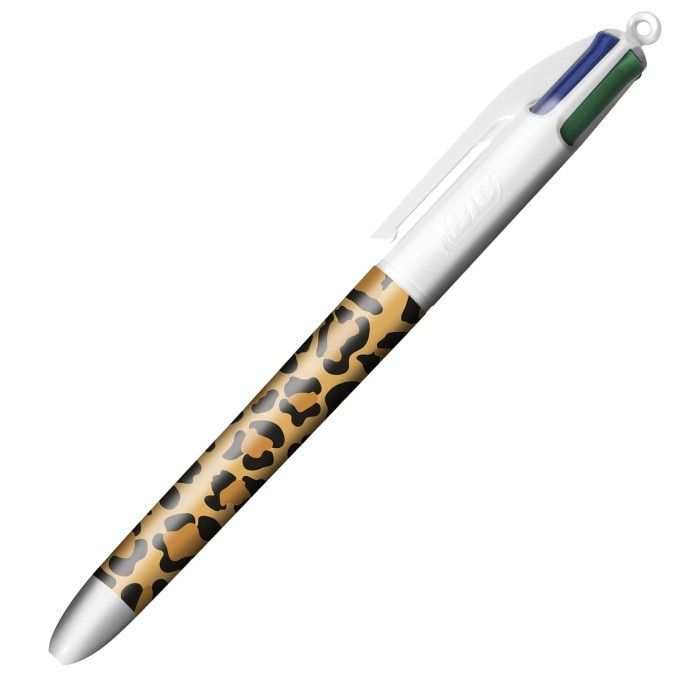 Penna Sfera a Scatto 4 Colori Animalier BIC in offerta da Carrefour
