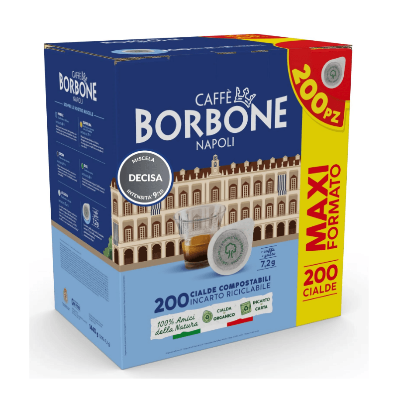 Cialde caffè espresso miscela decisa Borbone 200 pz in offerta da Expert