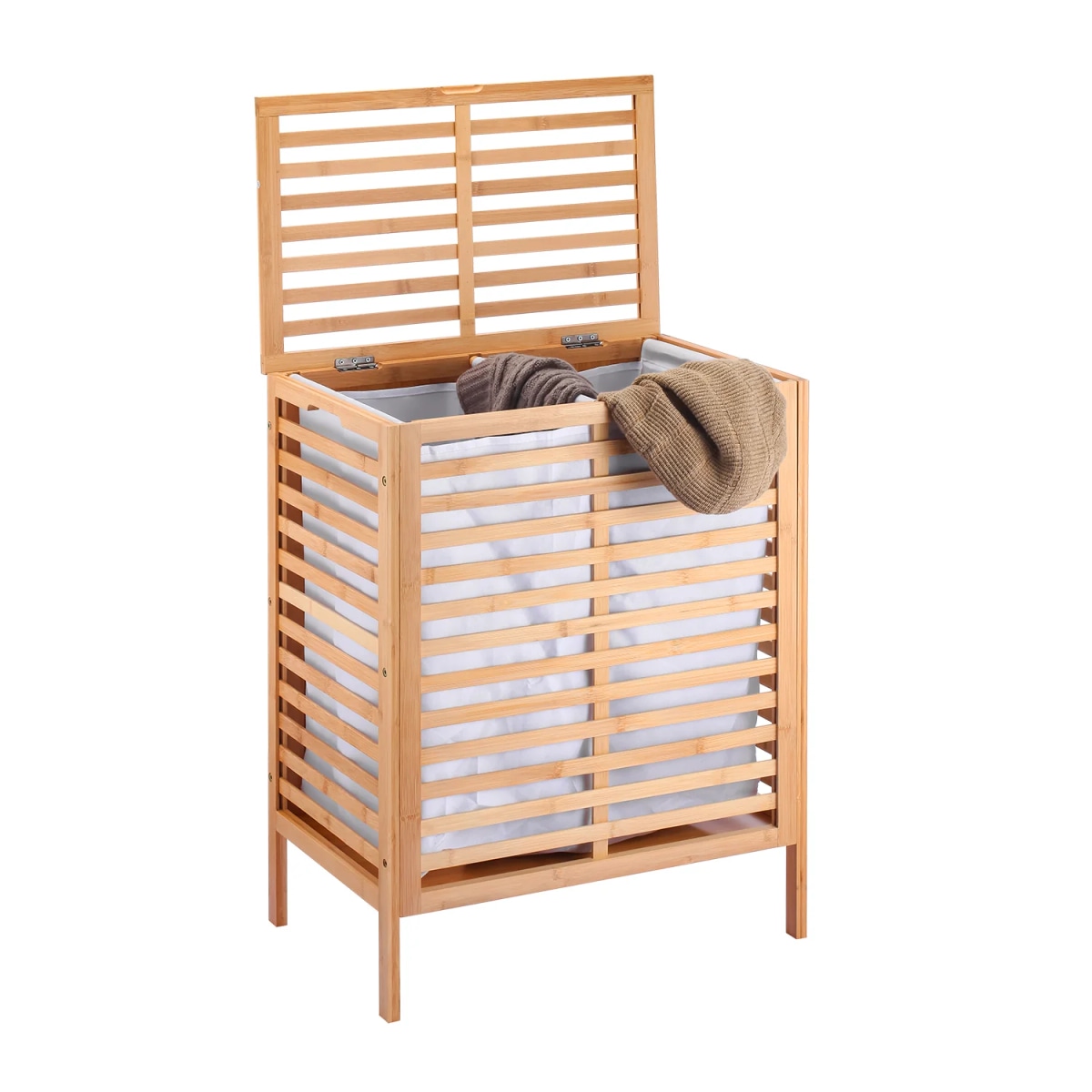 Mobiletto portabiancheria in bamboo in offerta da Happy Casa