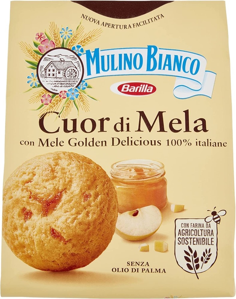 Biscotti Cuor di Mela con Confettura di Mele Mulino Bianco Settembrini o Cuor di Bosco 300 g in offerta da Carrefour