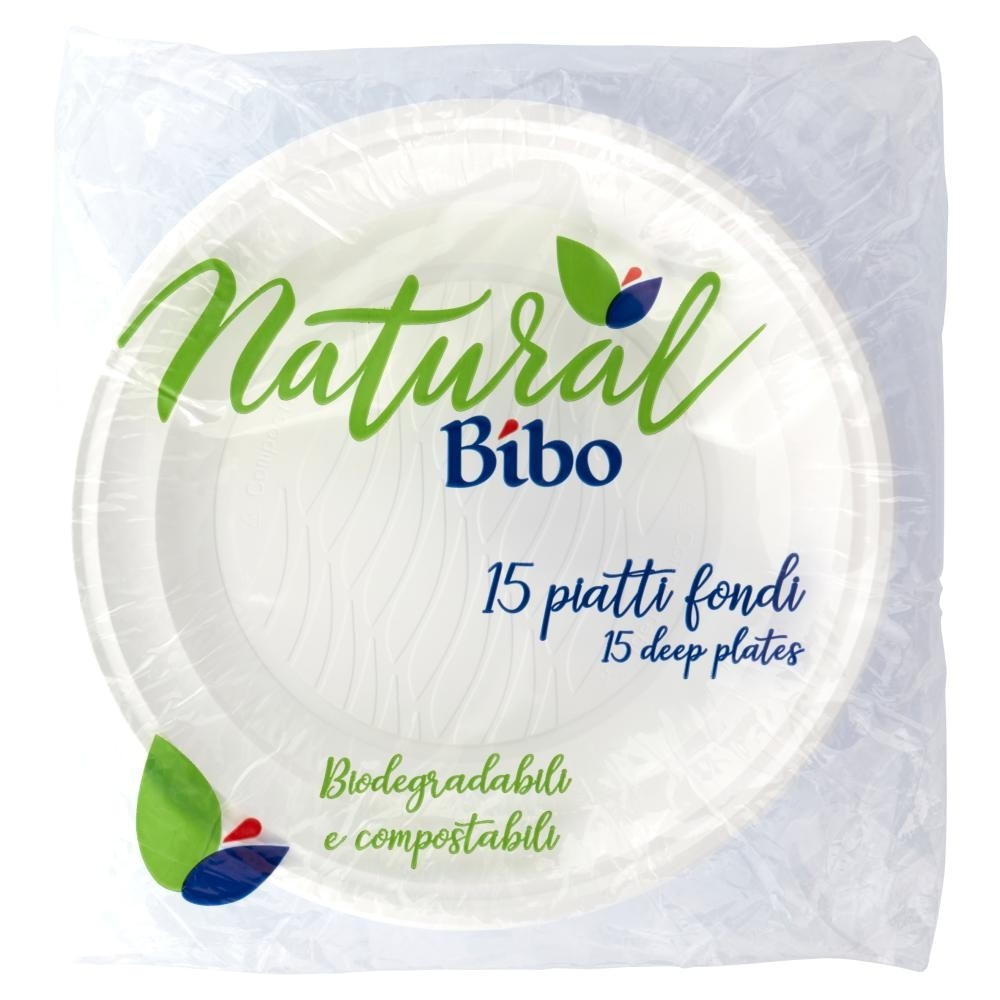 Piatti Piani o Fondi Biodegradabili e Compostabili 15 pz Bibo in offerta da Carrefour